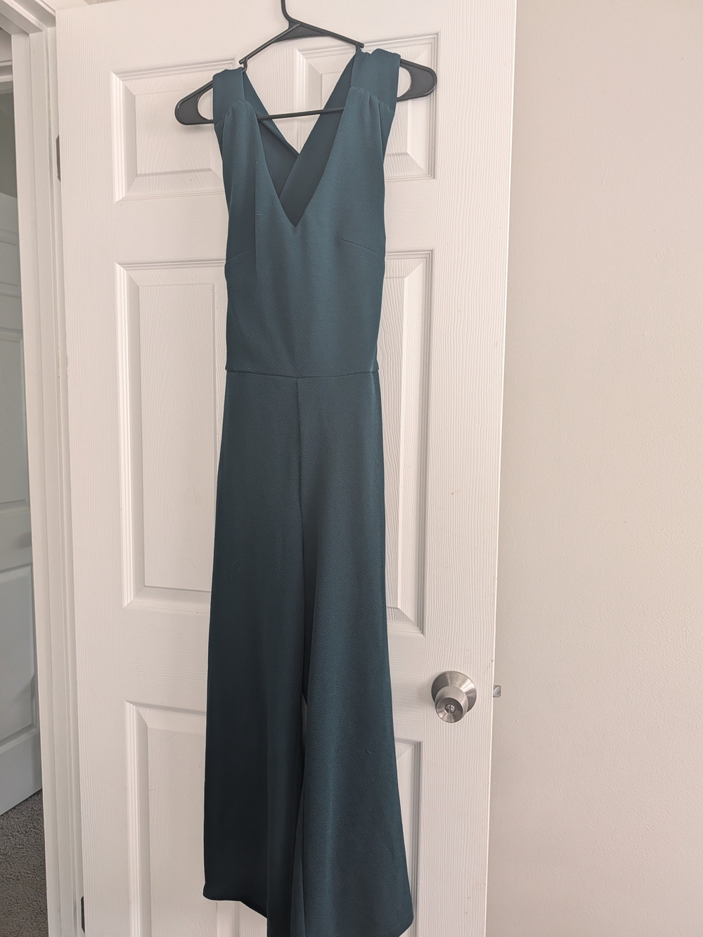 Speechless Green V-Neck Wide-Leg Jumpsuit